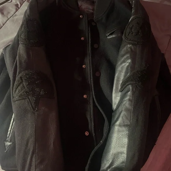 Black Scale x Staple x 10 Deep x HUF Varsity Jacket VERY RARE STREETWEAR HISTORY - Picture 4 of 11